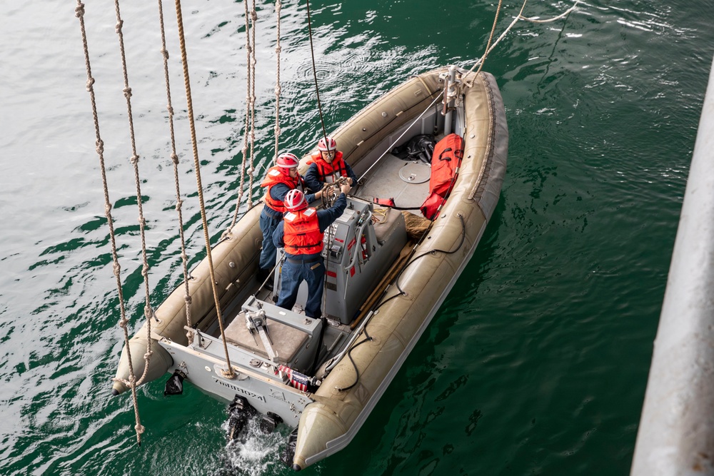 Sailors conduct routine operations