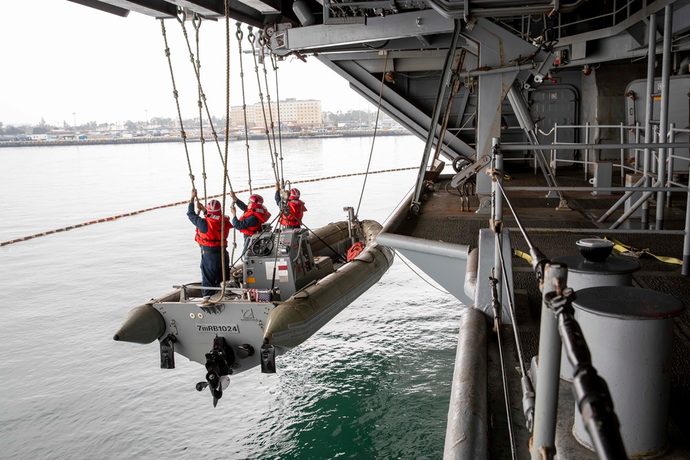 Sailors conduct routine operations