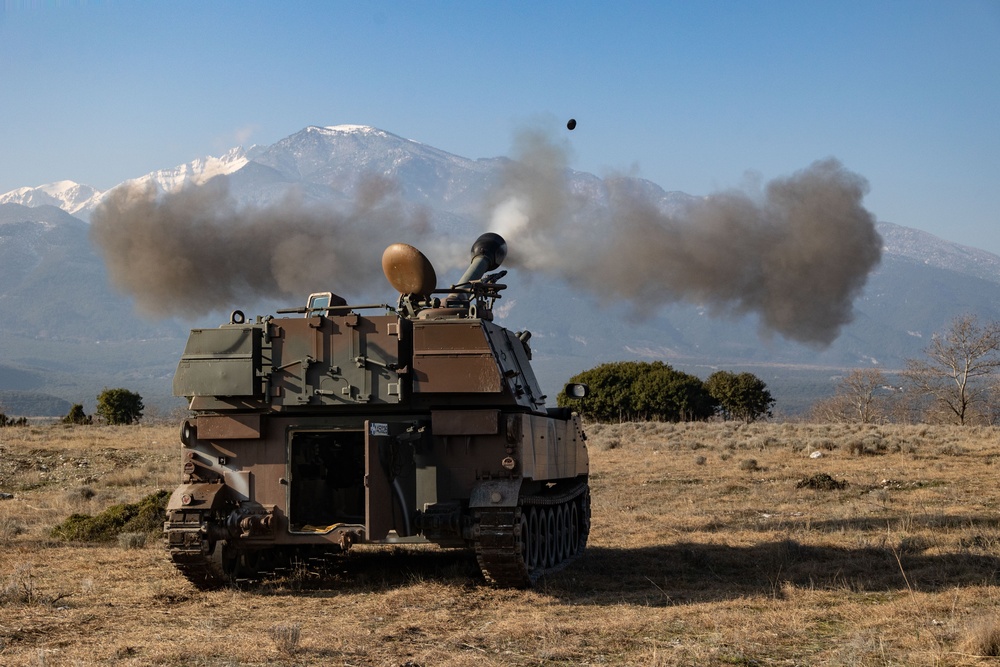 Exercise Odyssey Encore: 26th MEU(SOC) and 32nd Hellenic Marine Brigade Live Fire