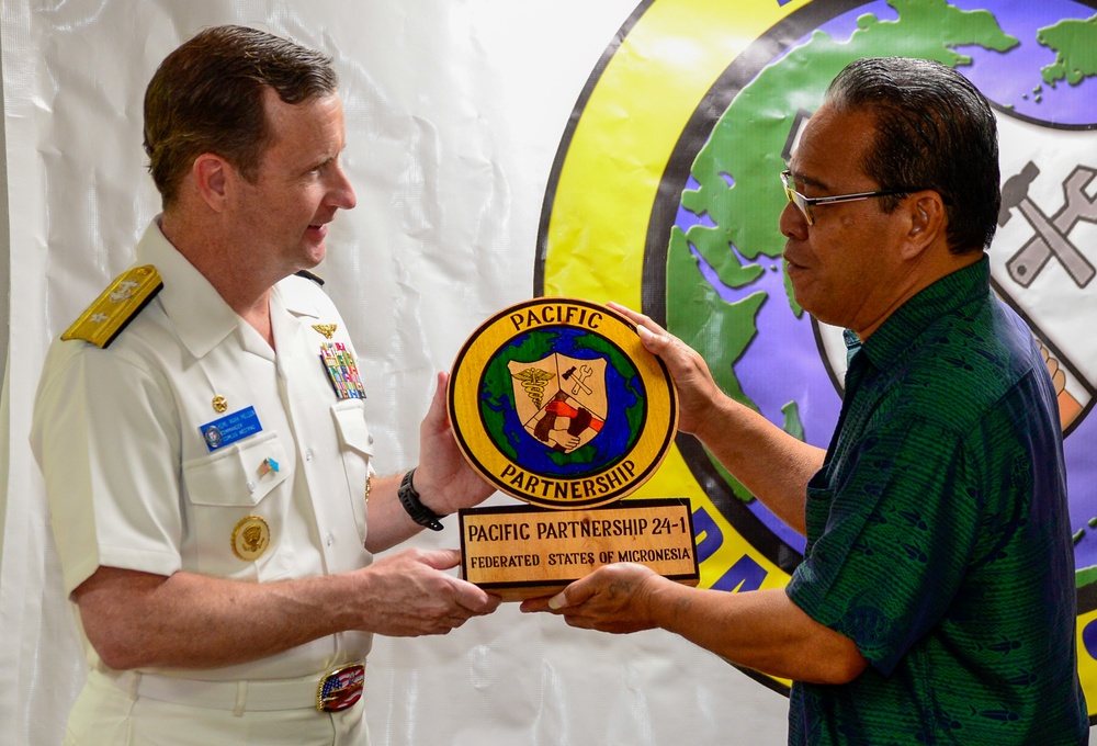 Pacific Partnership 2024-1: Chuuk Closing Ceremony Aboard Mercy