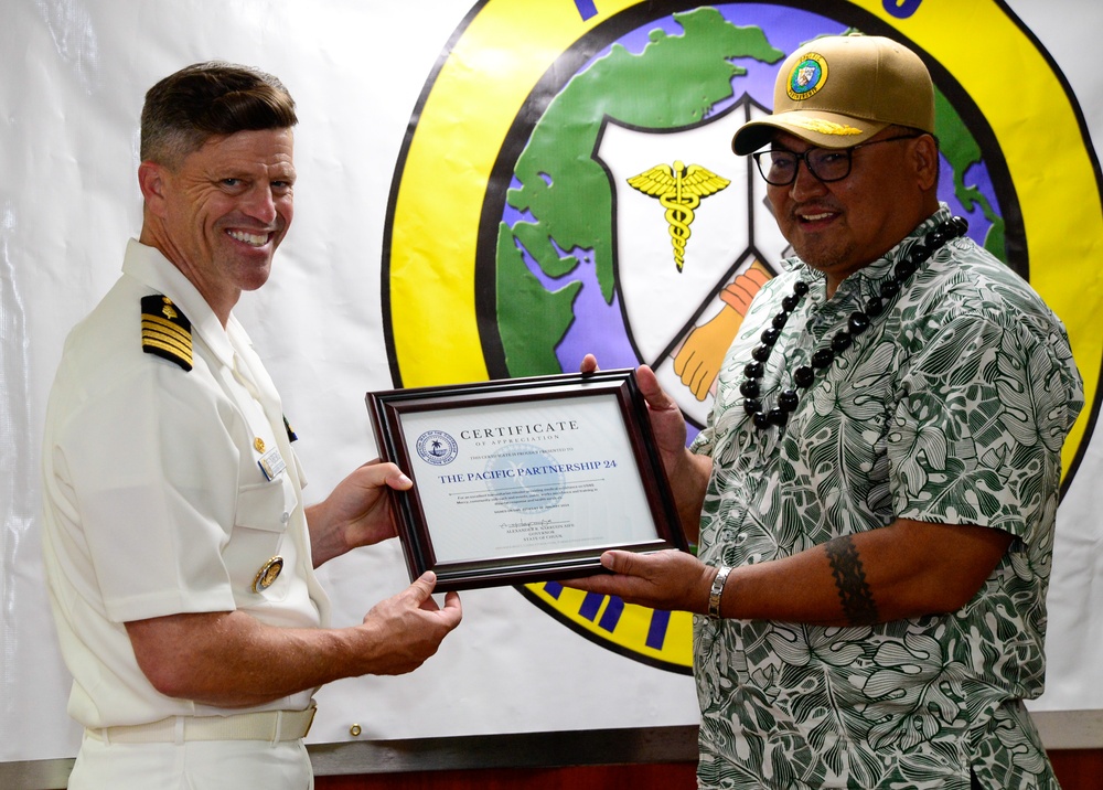 Pacific Partnership 2024-1: Chuuk Closing Ceremony Aboard Mercy