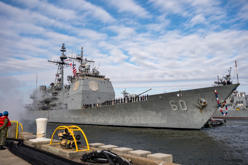 USS Normandy (CG 60) Returns from Deployment