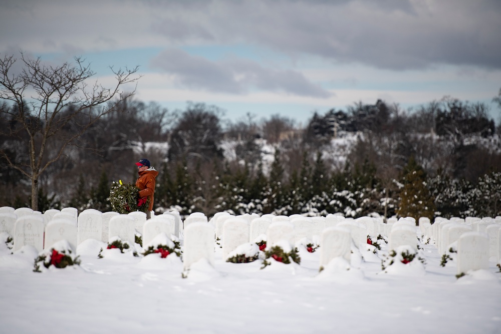 Wreaths Out at Arlington National Cemetery 2024