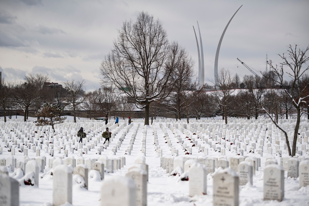 Wreaths Out at Arlington National Cemetery 2024