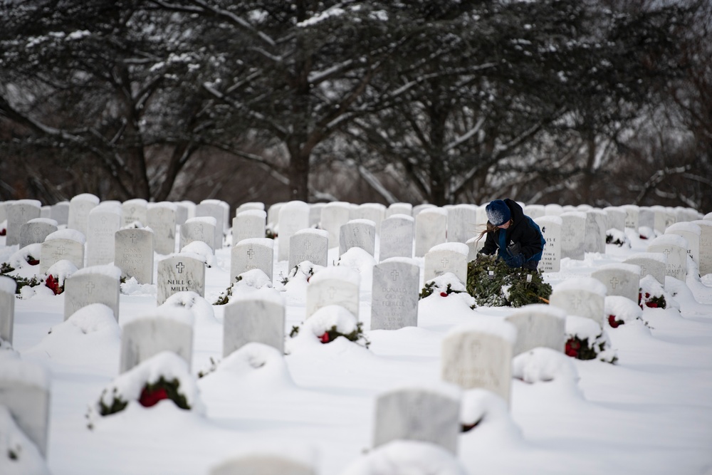 Wreaths Out at Arlington National Cemetery 2024