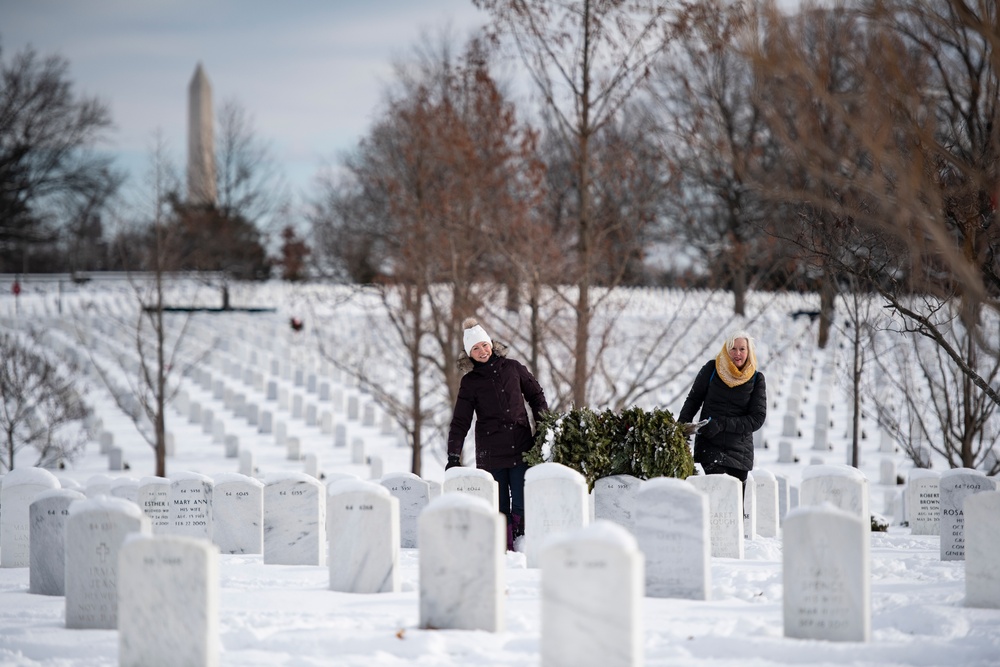 Wreaths Out at Arlington National Cemetery 2024