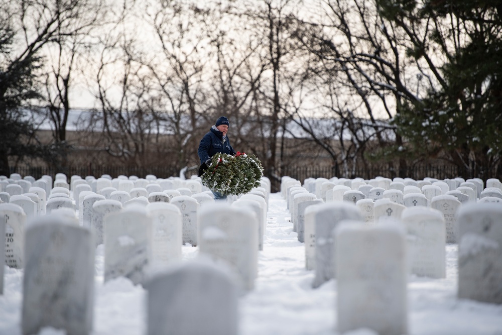 Wreaths Out at Arlington National Cemetery 2024