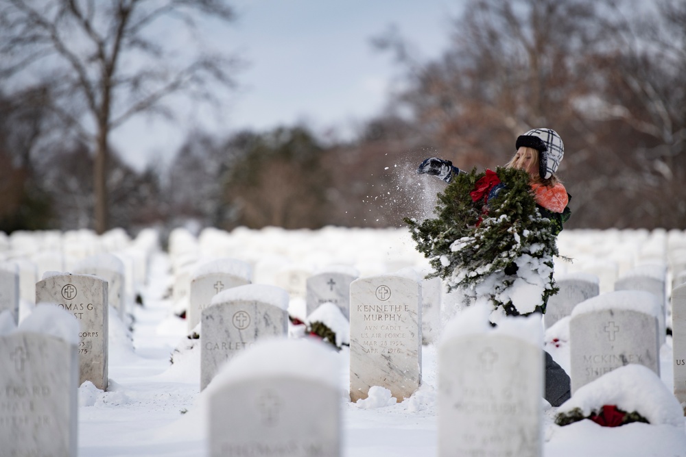 Wreaths Out at Arlington National Cemetery 2024