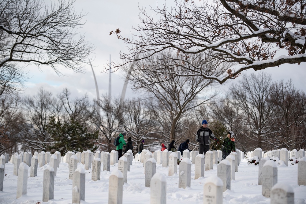 Wreaths Out at Arlington National Cemetery 2024