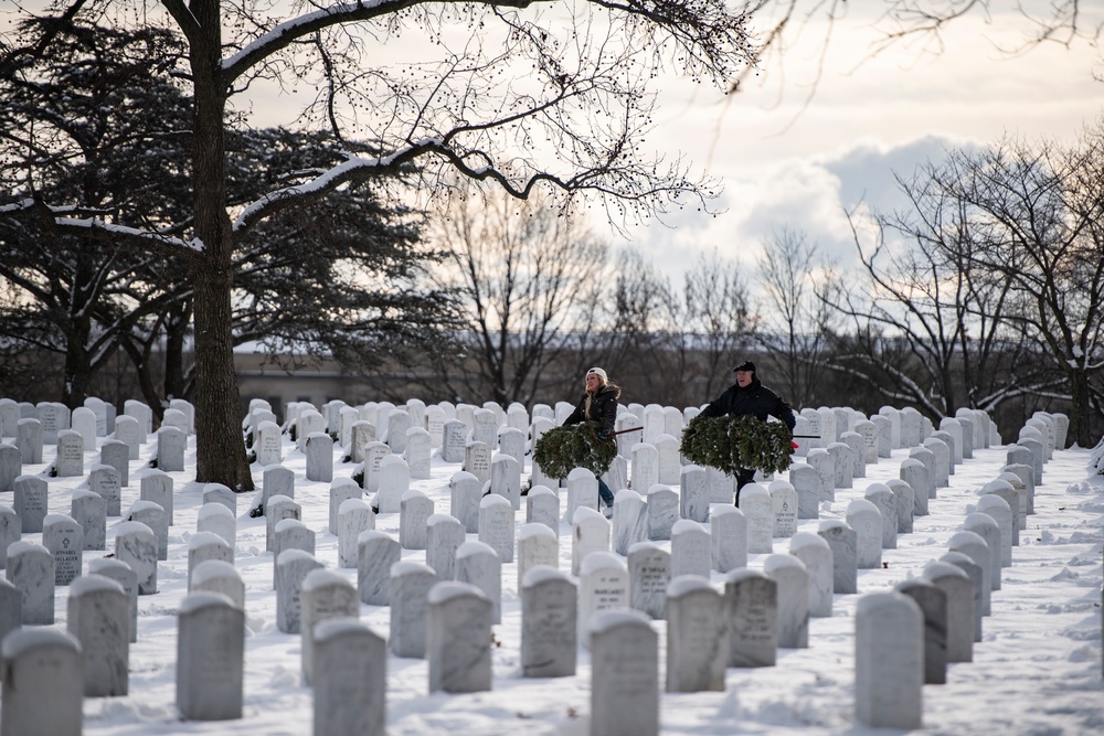 Wreaths Out at Arlington National Cemetery 2024