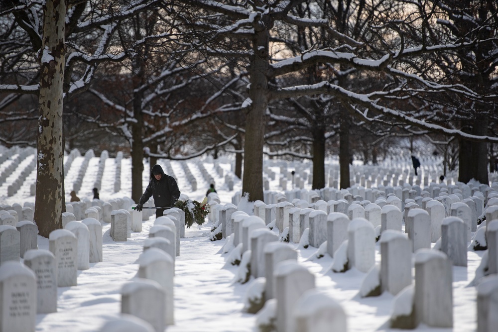 Wreaths Out at Arlington National Cemetery 2024