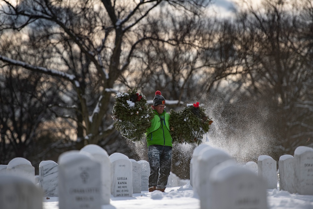 Wreaths Out at Arlington National Cemetery 2024