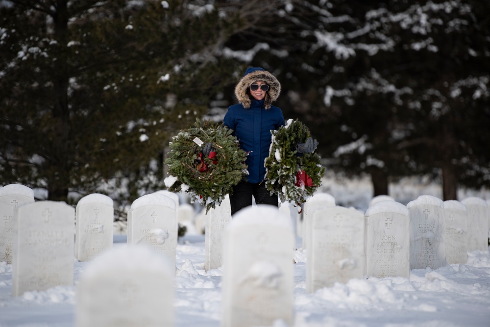 Wreaths Out at Arlington National Cemetery 2024