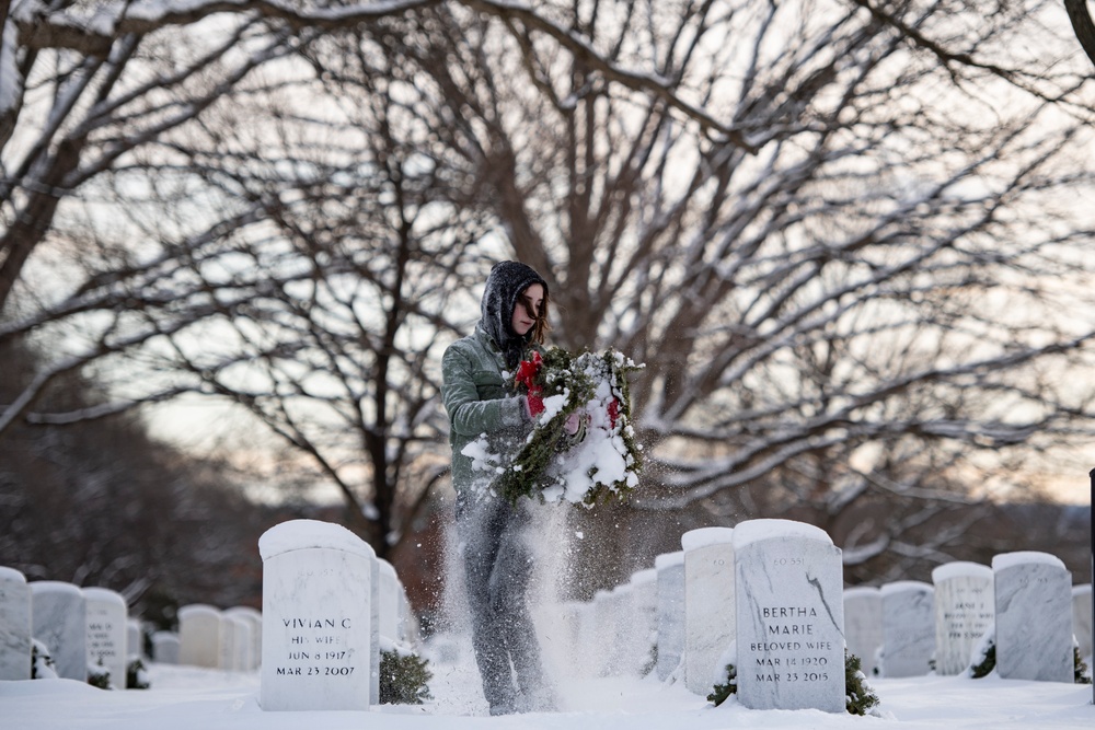 Wreaths Out at Arlington National Cemetery 2024