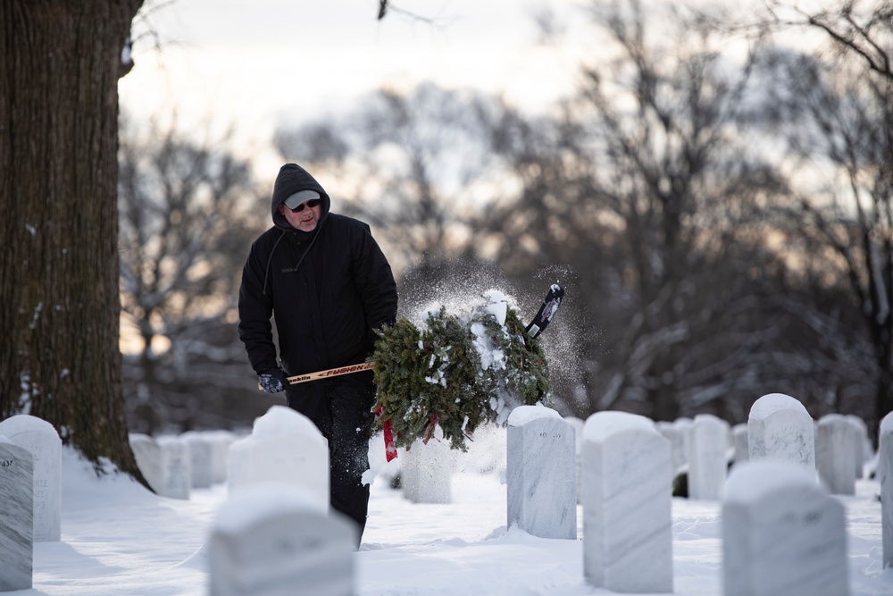 Wreaths Out at Arlington National Cemetery 2024