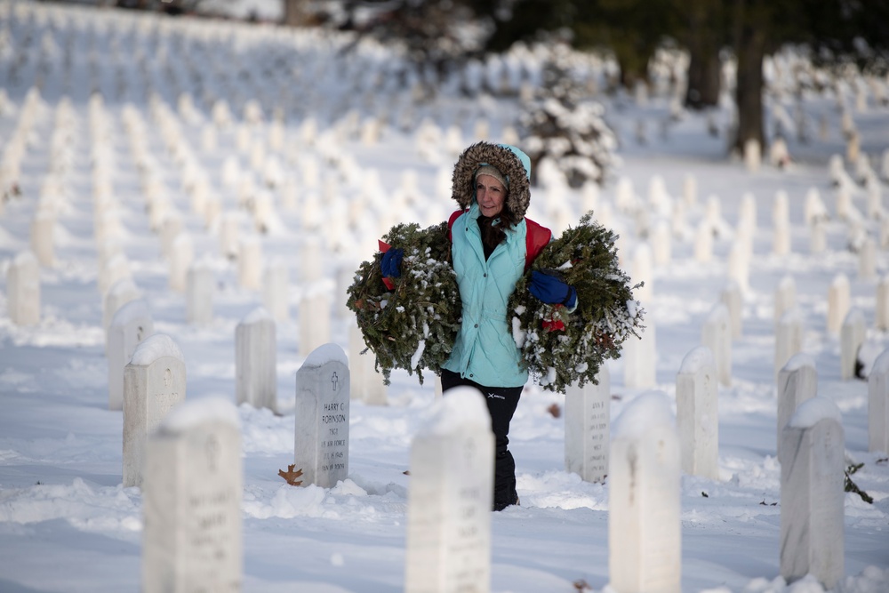 Wreaths Out at Arlington National Cemetery 2024