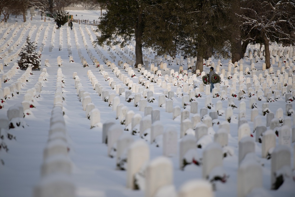 Wreaths Out at Arlington National Cemetery 2024