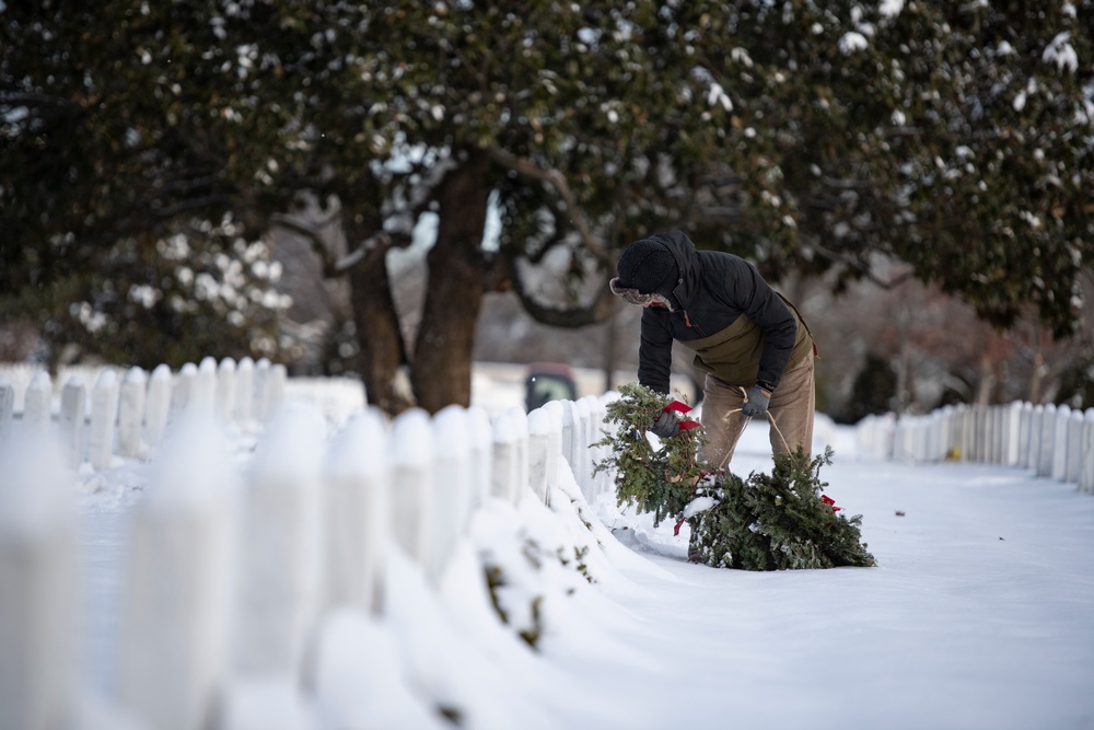 Wreaths Out at Arlington National Cemetery 2024