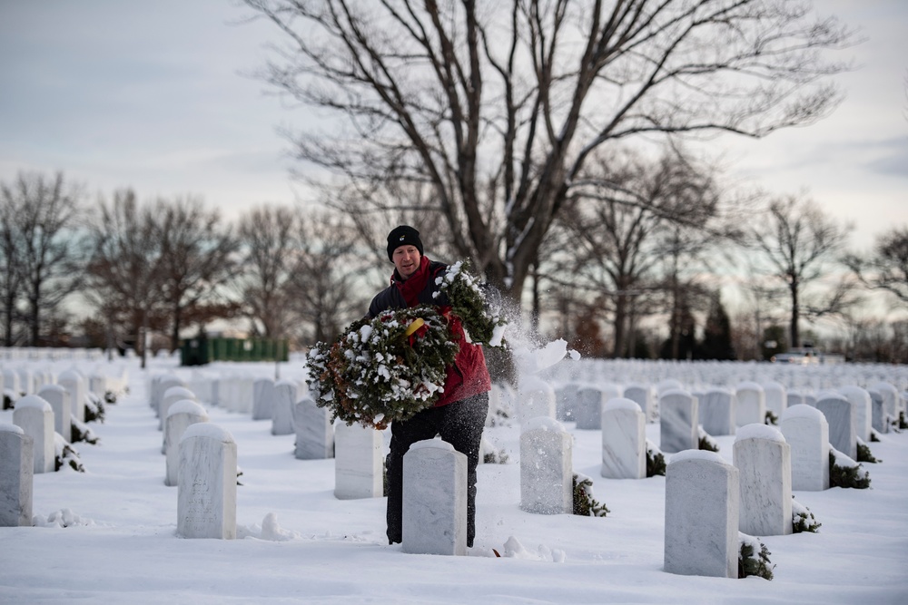 Wreaths Out at Arlington National Cemetery 2024