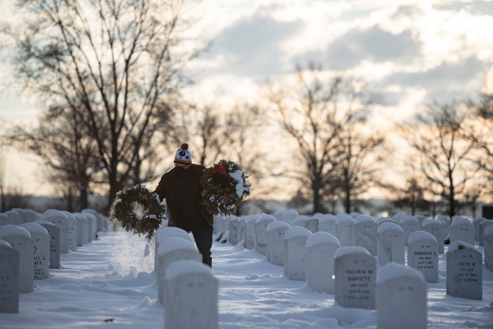 Wreaths Out at Arlington National Cemetery 2024