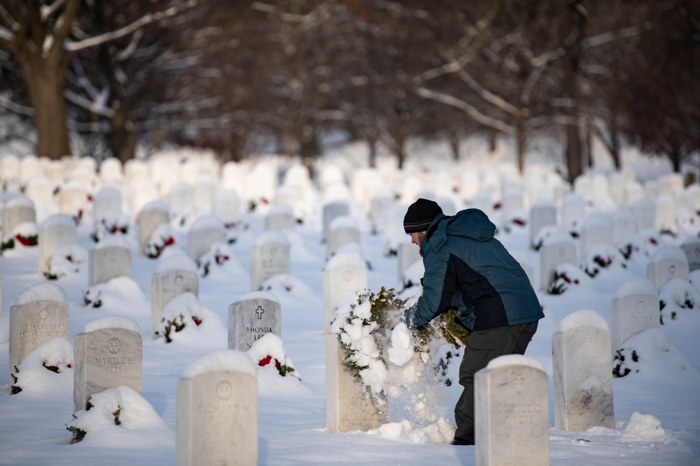 Wreaths Out at Arlington National Cemetery 2024