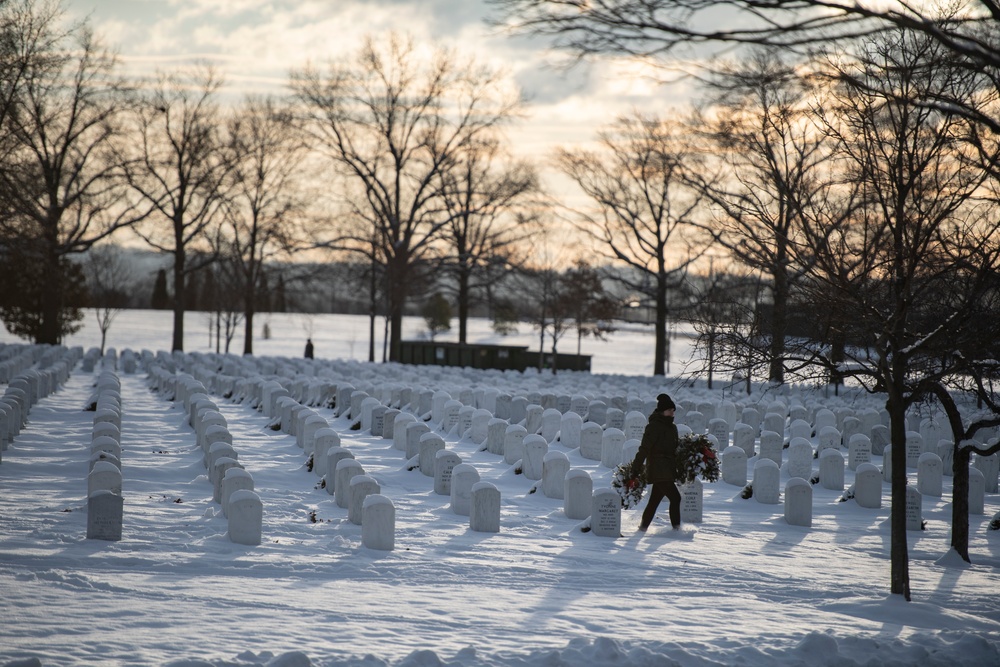 Wreaths Out at Arlington National Cemetery 2024