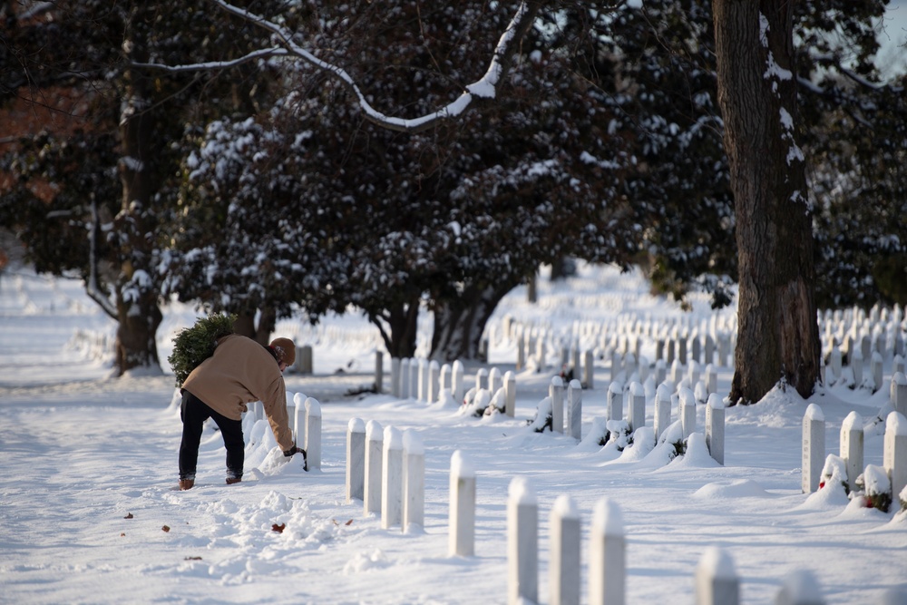 Wreaths Out at Arlington National Cemetery 2024