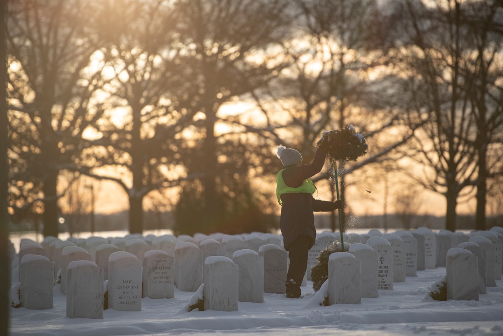 Wreaths Out at Arlington National Cemetery 2024