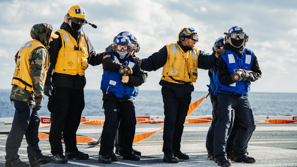 Sailors Participate in a Mass Casualty Drill