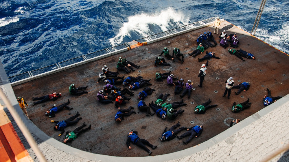 Sailors Participate in a Mass Casualty Drill