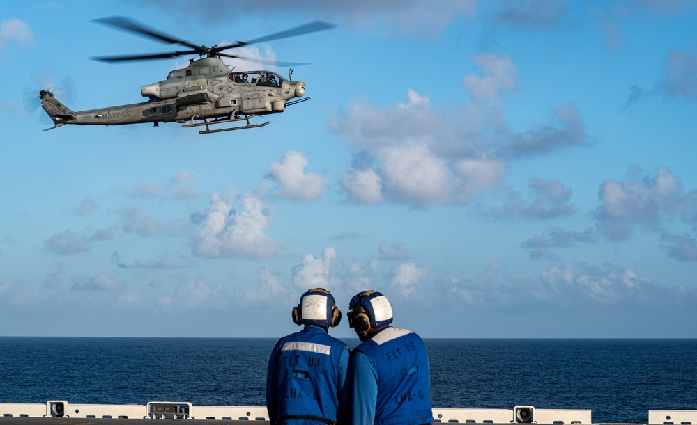 USS America Conducts Flight Operations WIth VMFA 121