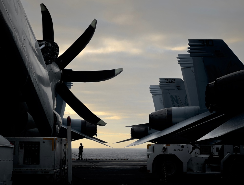 Aircraft Secured Aboard TR