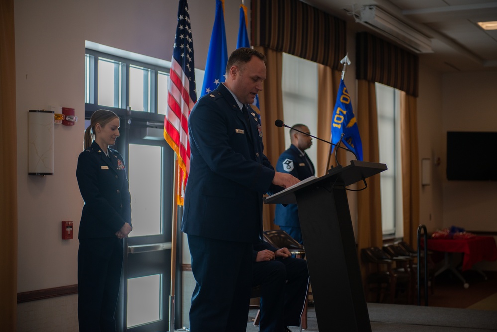 Lt. Col. Justin Cecchini assumes command of the 136th Attack Squadron