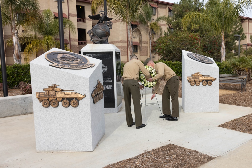 1st LAR Bn. dedicates command post to fallen Marine