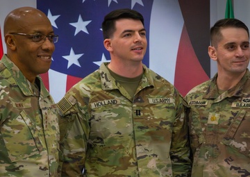 Chairman Of The Joint Chiefs Of Staff Visits Camp Kosciuszko