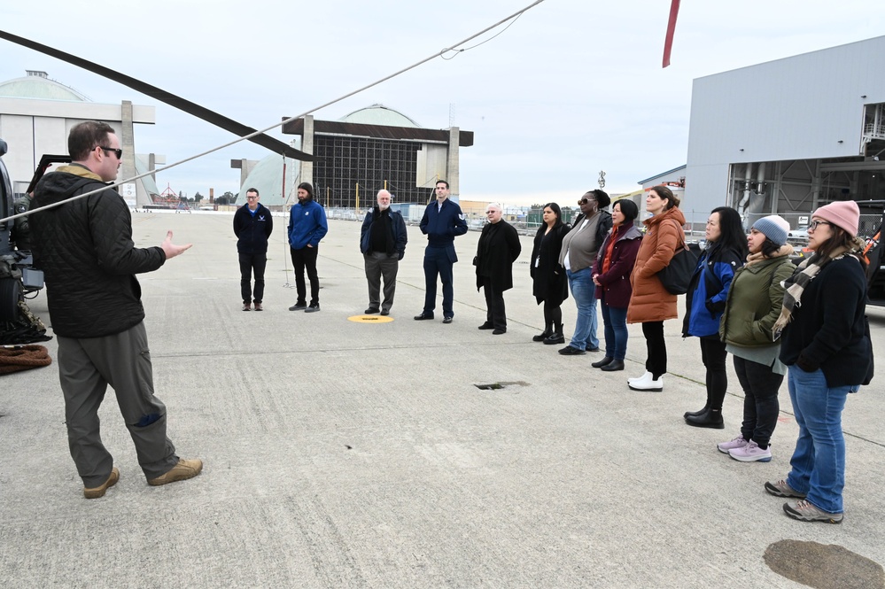 129th recruiters give educators on base tour