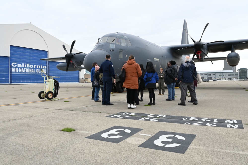 129th recruiters give educators on base tour