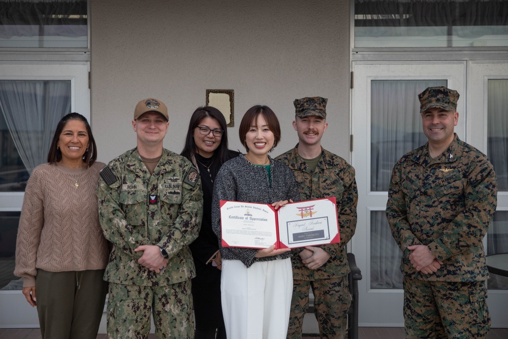 MCAS Iwakuni Community Member Receives Impact Iwakuni Award