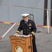 Abraham Lincoln hosts a burial-at-sea ceremony