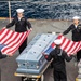 Abraham Lincoln hosts a burial-at-sea ceremony