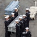 Abraham Lincoln hosts a burial-at-sea ceremony