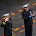 Abraham Lincoln hosts a burial-at-sea ceremony