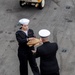 Abraham Lincoln hosts a burial-at-sea ceremony