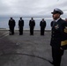 Abraham Lincoln hosts a burial-at-sea ceremony