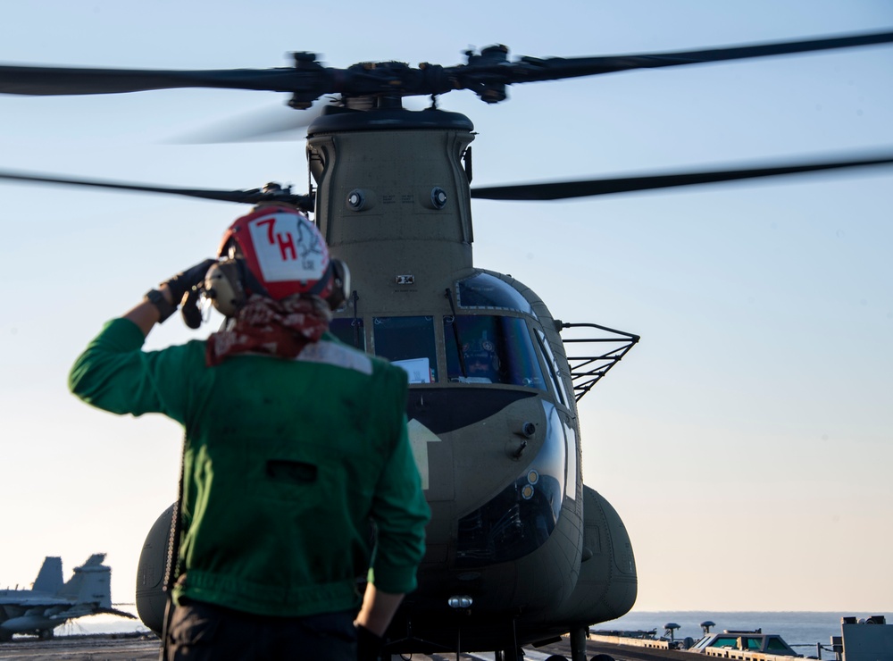 USS Carl Vinson (CVN 70) Conducts Bilateral Exercise with United States Army