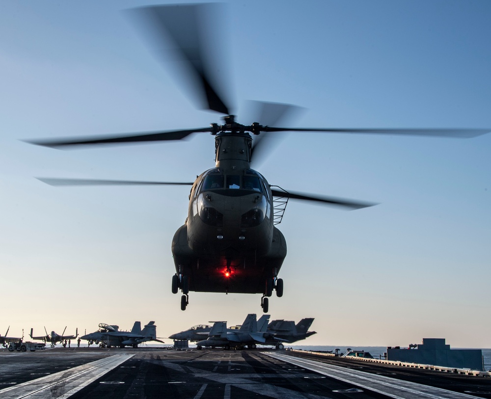 USS Carl Vinson (CVN 70) Conducts Bilateral Exercise with United States Army