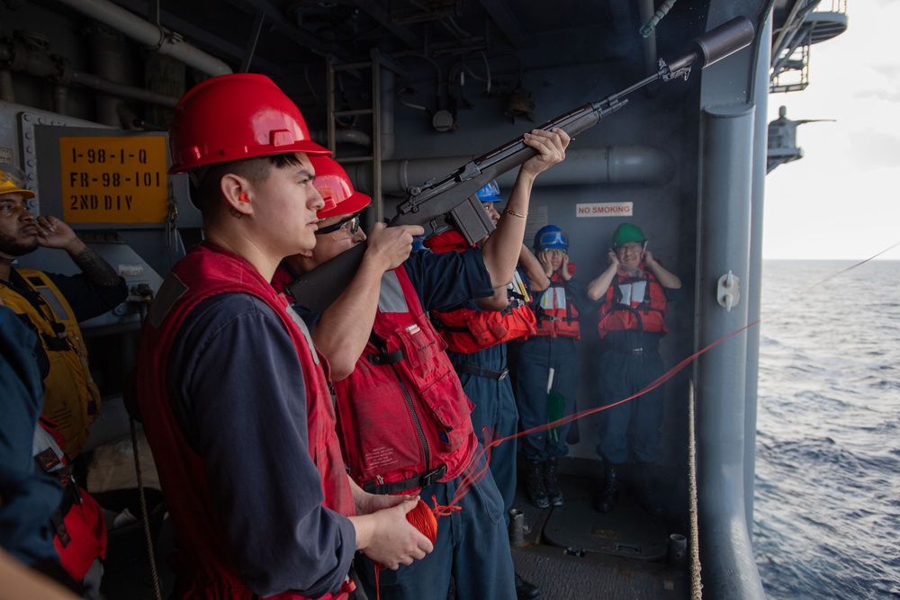 USS America Conducts a Replenishment-at-Sea with the USNS John Ericsson