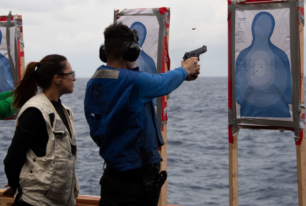 USS Carl Vinson (CVN 70) Conducts a Live-fire Exercise