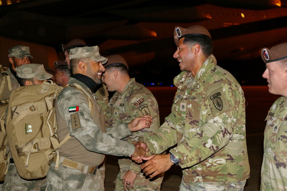 UAE Troops arrive at JRTC