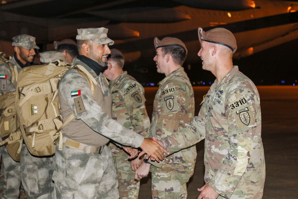 UAE Troops arrive at JRTC